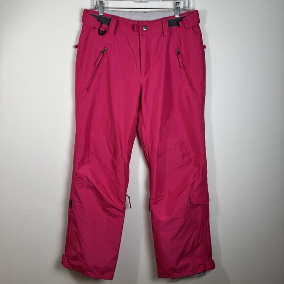 TURBINE Women’s Snow Ski Pants SMALL Pink Insulated Waterproof Adjustable Waist - Picture 1 of 12